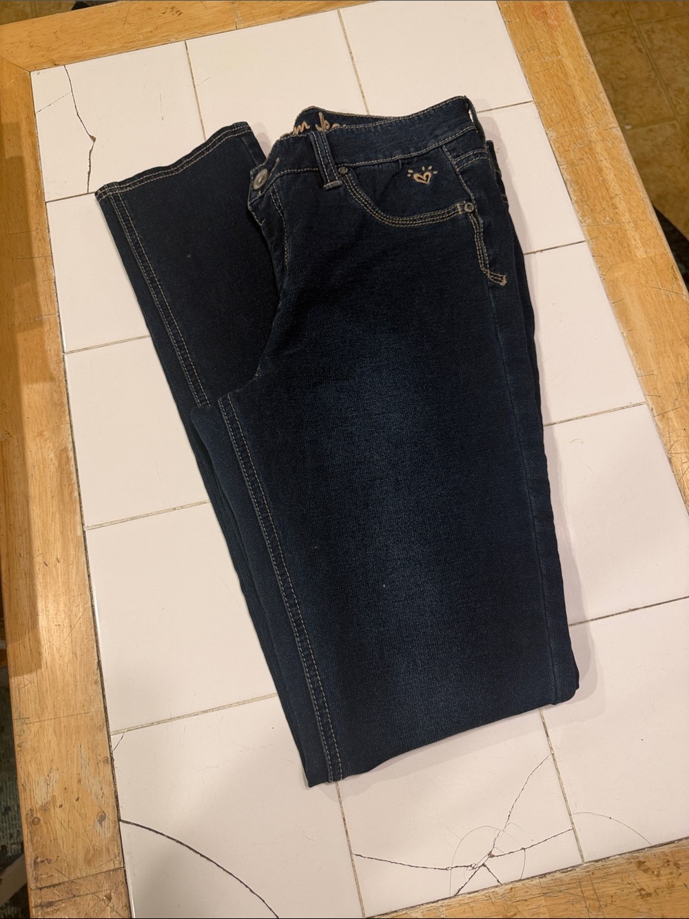 Justice Women's Dark Blue Skinny Jeans